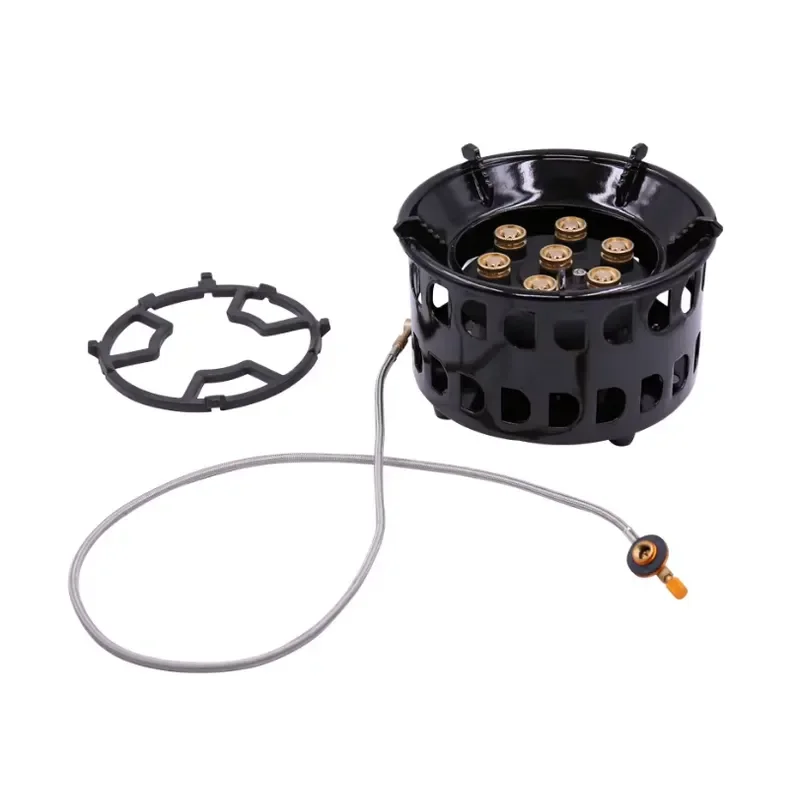 7 Stove Burner 11800W Camp Stove Powerful Outdoor Gas Burner Portable Camping Windproof Stove for Home Travel