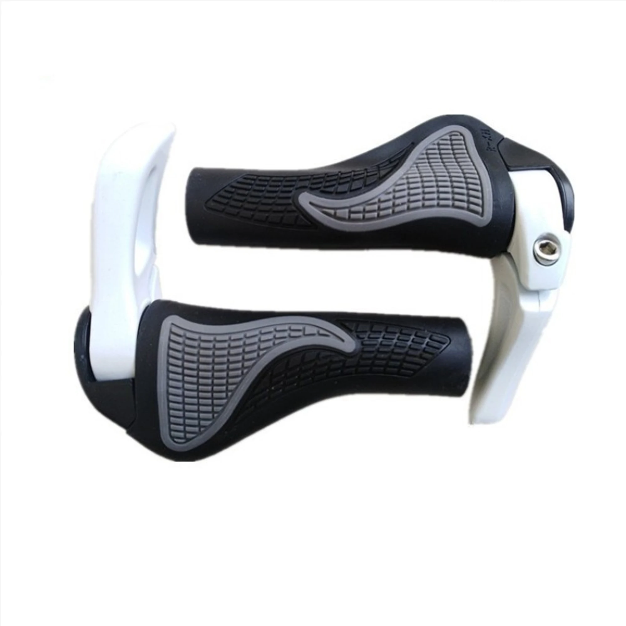 New Arrival Mountain Bike Sheep Horn Sub bike Grip Handle Shock and Dust proof Bicycle Grip Rubber Bilateral Locking