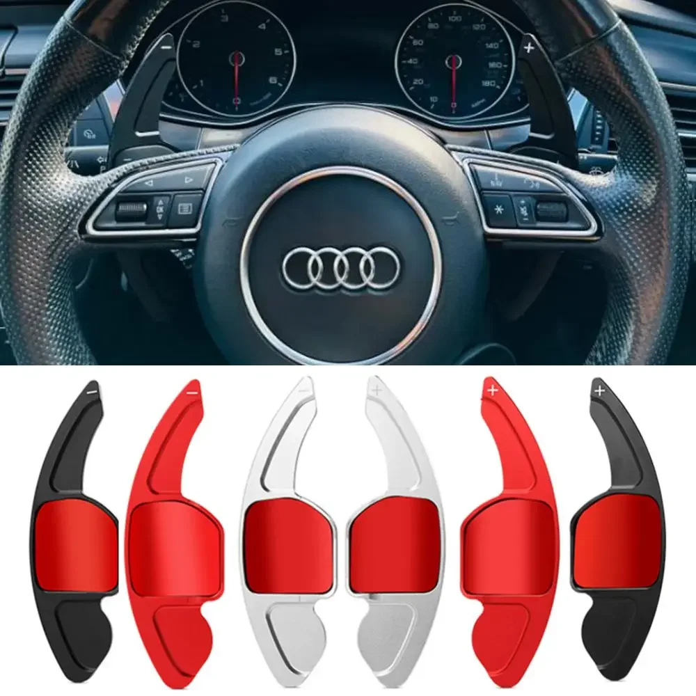 Aluminum Alloy Paddle Shifter Extension for Audi A3 S3 8V A4 S4 A5 S5 B8.5 A6 S6 A7 S7 C7 Q5 Q7 2013 2014 2015 2016