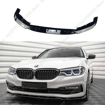 Front Splitter V.2 For BMW 5 Series G30 G31 Pre-Lci 3Pcs Maxton Style Bumper Lip Spoiler Splitter Diffuser 2017-2020 Tuning