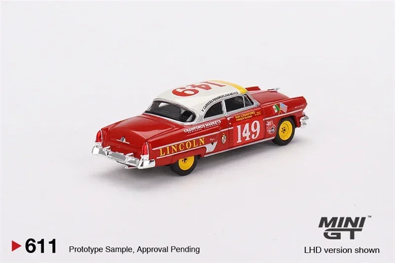 MINI GT Mijo Exclusives  1:64 Lincoln Capri 1954 Carrera Panamericana Class Winner #149 LHD Model Car