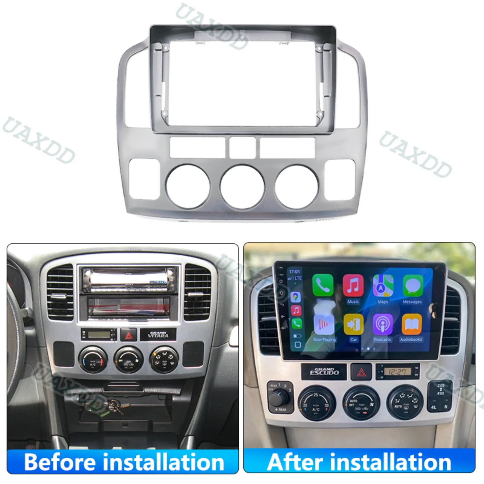 Car for 2001-2006 Suzuki VITARA GRAND XL-7 9INCH Frame Fascia Dashboard Plastic Accessories Automotive Center Console Kit Panel