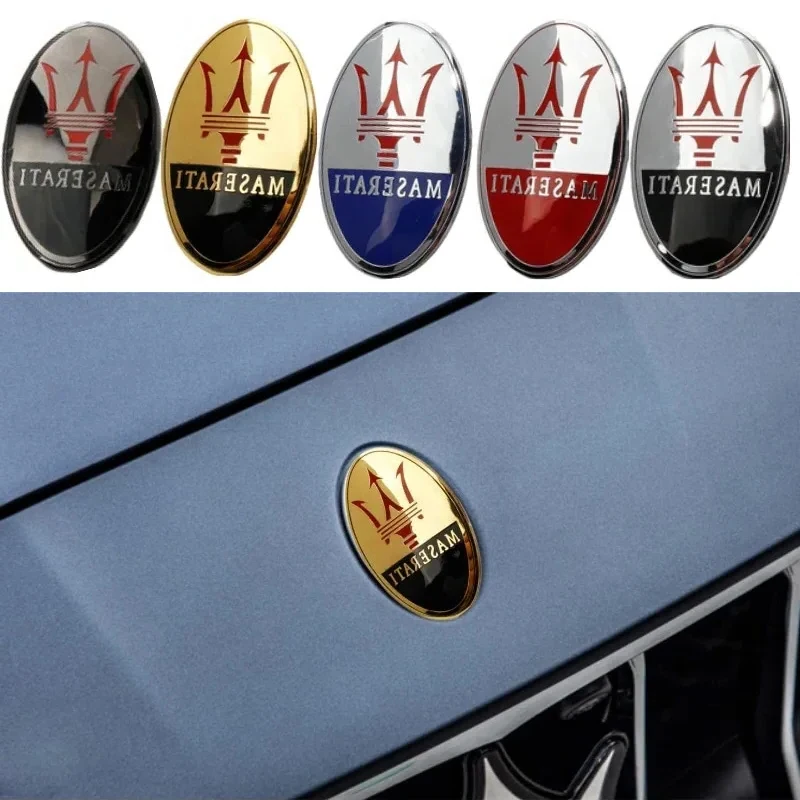 Emblema Decorativo para el Capó Delantero de Maserati Granturismo, Ghibli, Quattroporte, Levante, Granlusso, Coupé