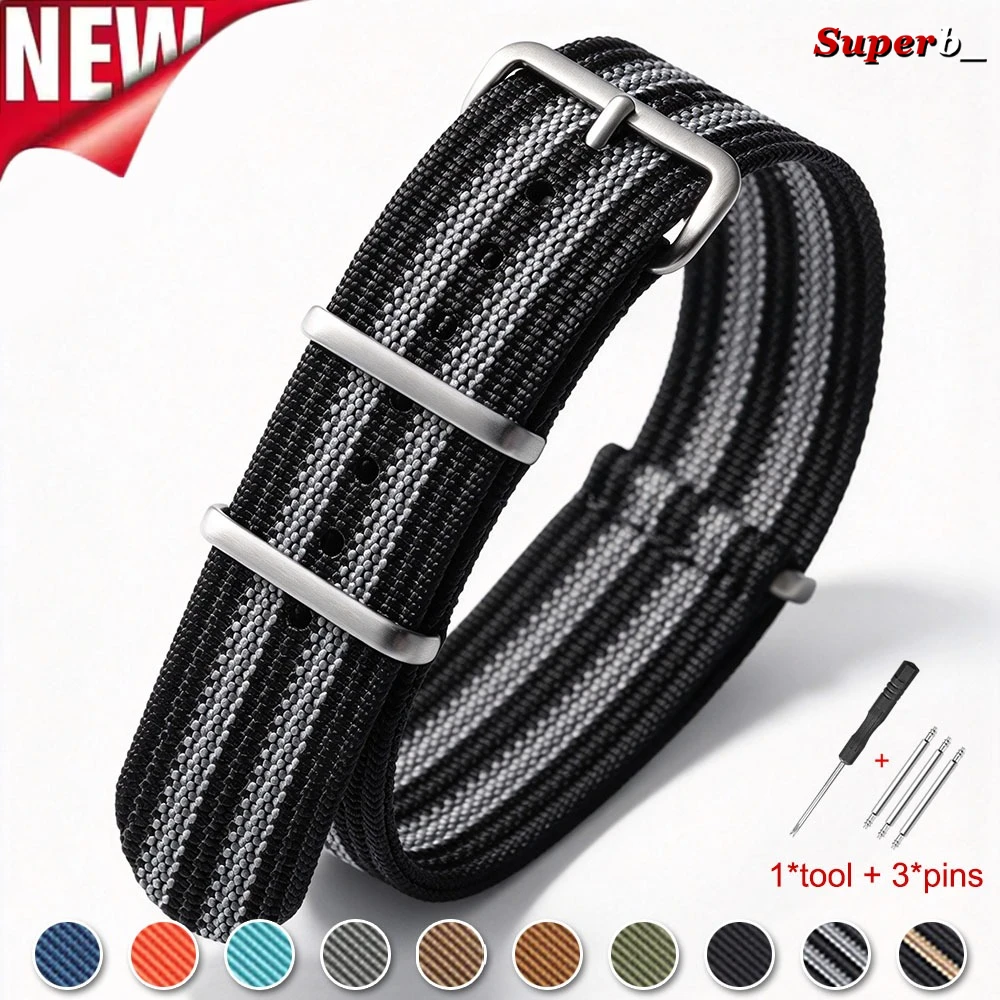 Nylon Nylon Watch Strap 18mm 19mm 20mm 22mm for Seiko Army Sport Bracelets Green Brown Band Military Casual Watchband Replacement Belt - Aliexpress Deal