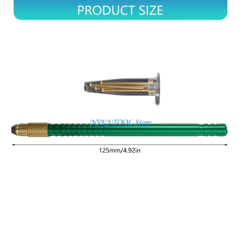 Aiguille traînée en étain résistante à Corrosion, poignée ergonomique L8RC pour des tâches travail détaillées