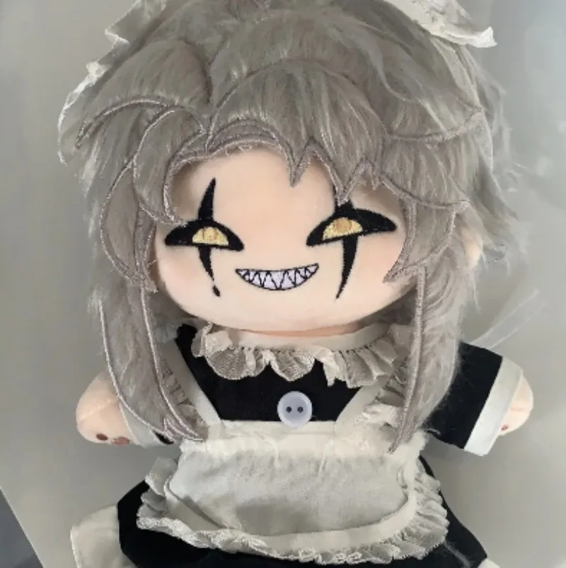 Monster Handsome Soft Cotton Doll 20cm Anime Cosplay Plush Stuffed Skeleton Body Kawaii Dress Up Clothes Plushies Gift