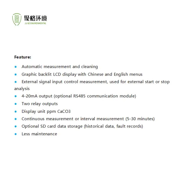 Online Total Water Hardness & Total Alkalinity Analyzer Meter Customized OEM Support