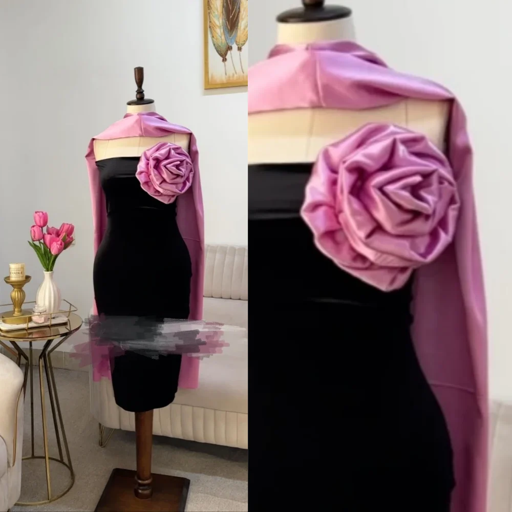 

Customized Jiayigong Exquisite Simple Strapless Sheath Evening es Flower Stole S Custom