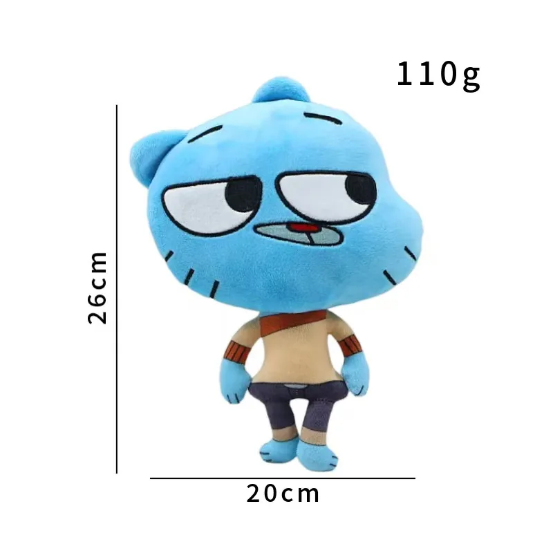 2026 World Of Gumball Darwin Plüschpuppe Cartoon Banana Joe Anais Richard Nicole Plüschtier Kawaii Weiches Deko-Kissen Spielzeug Geschenk – Detail 6