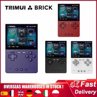 TRIMUI BRICK Handheld Game Console 3.2 ''IPS Screen Linux System Trimui Metal Back Panel Key LED Lighting Free Keycap Gifts