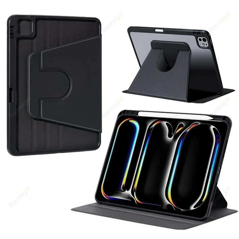 

For iPad Air13 Inch Case 2024 M2 Pro13 M4 Cover Air11 Air 6th /10.9 Air5th 4th Gen iPad Pro11 M4 Rotating Protective Stand Cover