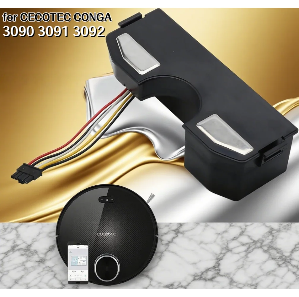 

For CECOTEC Conga 3090 3091 3092 1690 1890 2090 Robot Vacuum Cleaner Battery Pack Replacement Accessories 14.4 Volts 6800 mAh.