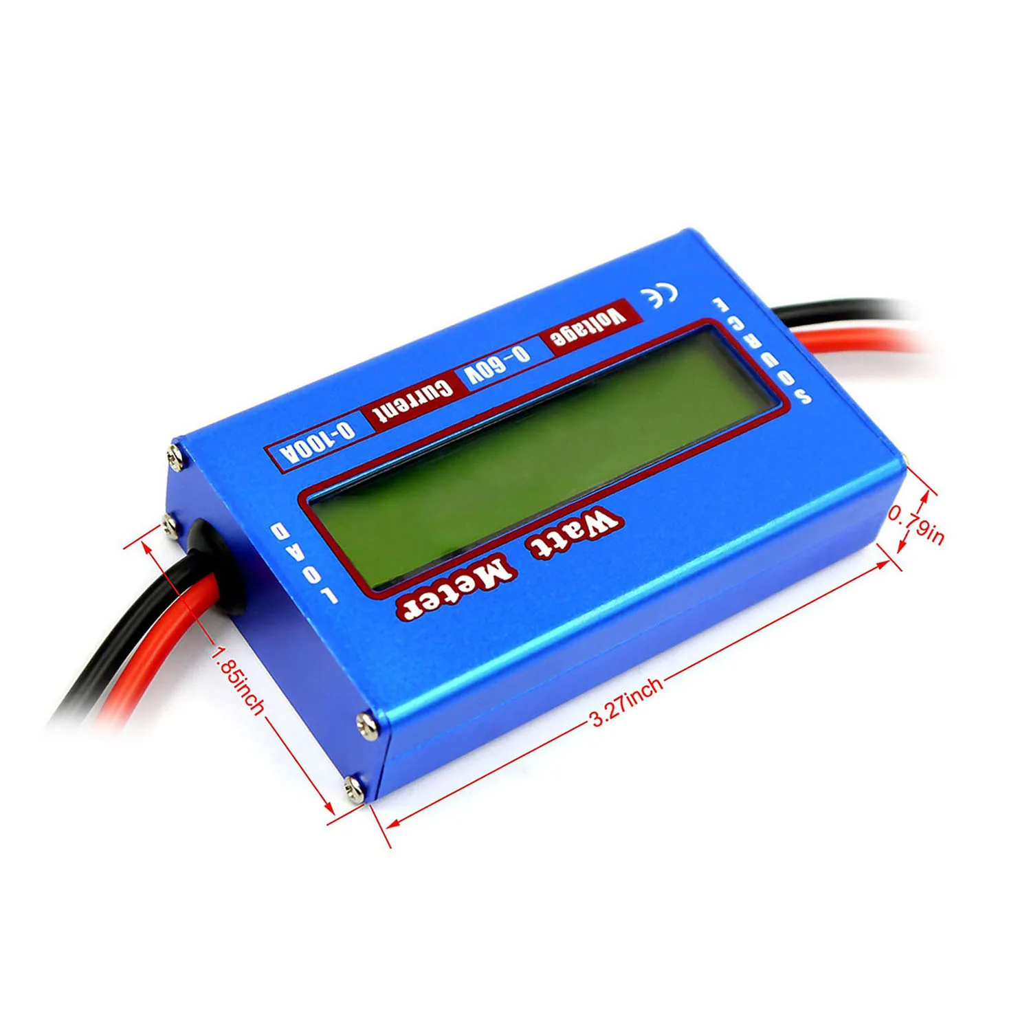 RC Watt Meter 100A Power Analyzer Digital LCD Balance Battery Voltage Checker