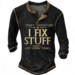 2024 T-shirt Men Alphabet Henley Clothing Summer Vintage 3d Printed Oversized T-shirts Man Clothes Designer Long Sleeve Harajuku