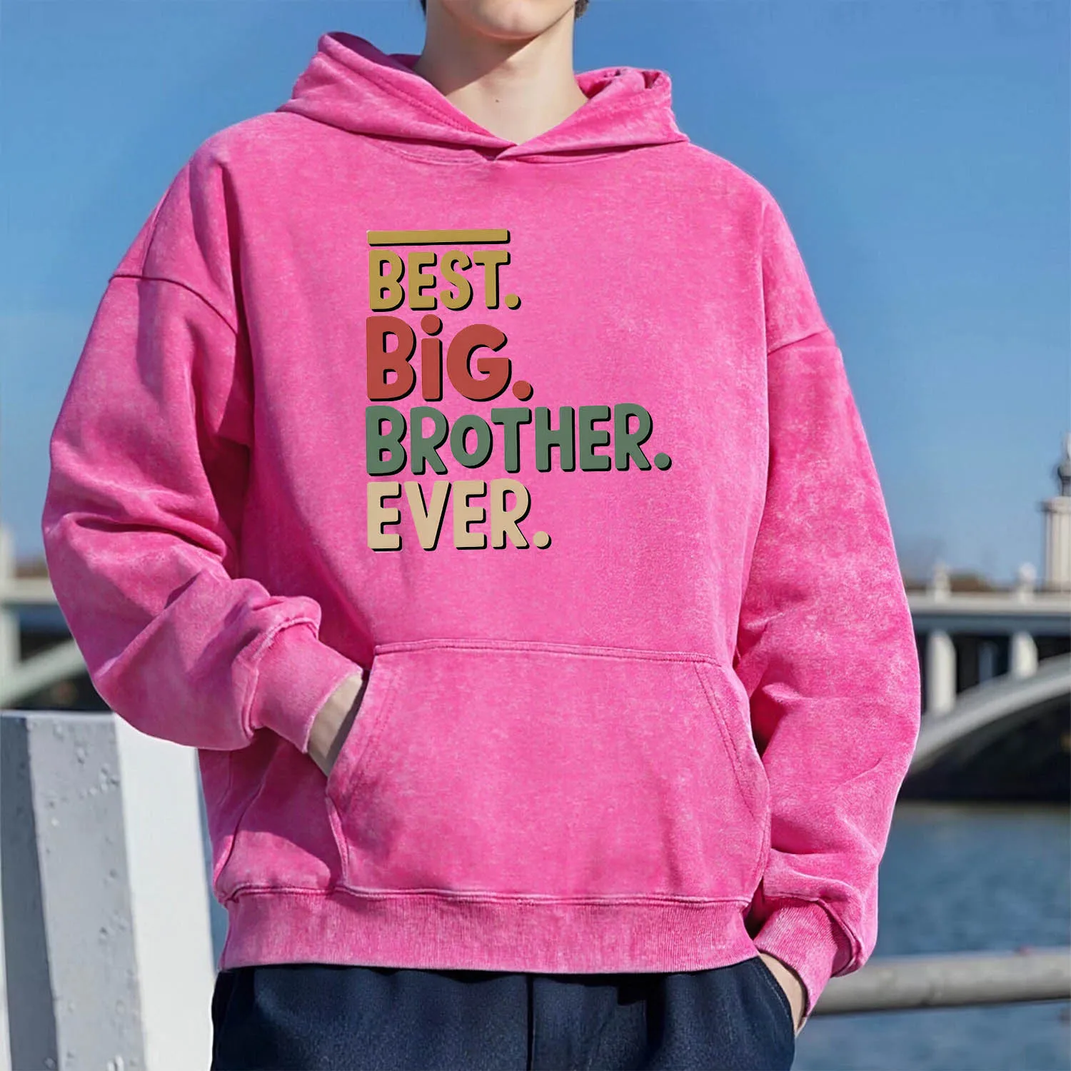 MELHOR GRANDE Retro Lavado Padrão Moletom Com Capuz Unissex Casual Estilo Desportivo Feito De Algodão Puro Moda Estilo de Rua 400G