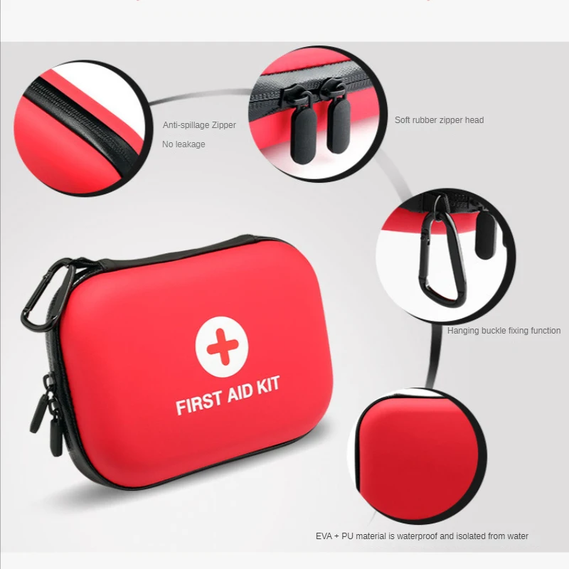 Portable Small First Aid Kit Compact Medical Kits for Car, Home, Outdoors, Sports, Camping, Hiking and Office