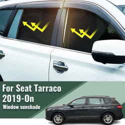 For Seat Tarraco 2019 2020 2021 2022 2023 2024 Car Sunshade Shield Front Windshield Curtain Rear Side Window Sun Shade Visor