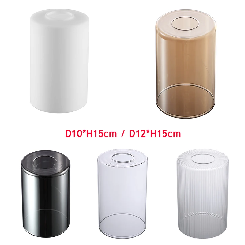 

Цилиндрический стеклянный абажур для подвесных настенных и потолочных светильников, универсальные аксессуары для освещения