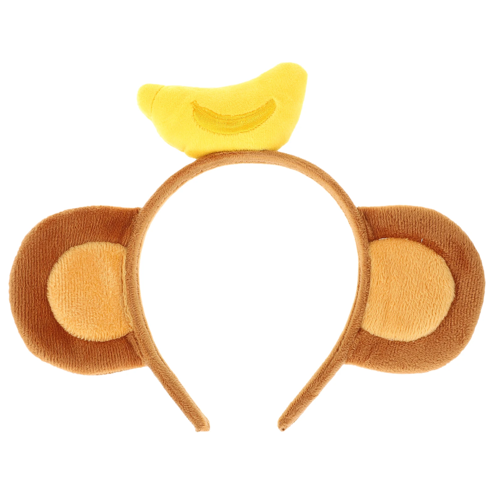 Affenohren Stirnband Affenhaarband Flauschige Banane Cosplay Cartoon Tierohren Stirnband Bühne Führen Sie Requisite Waschen Gesicht Stirnband