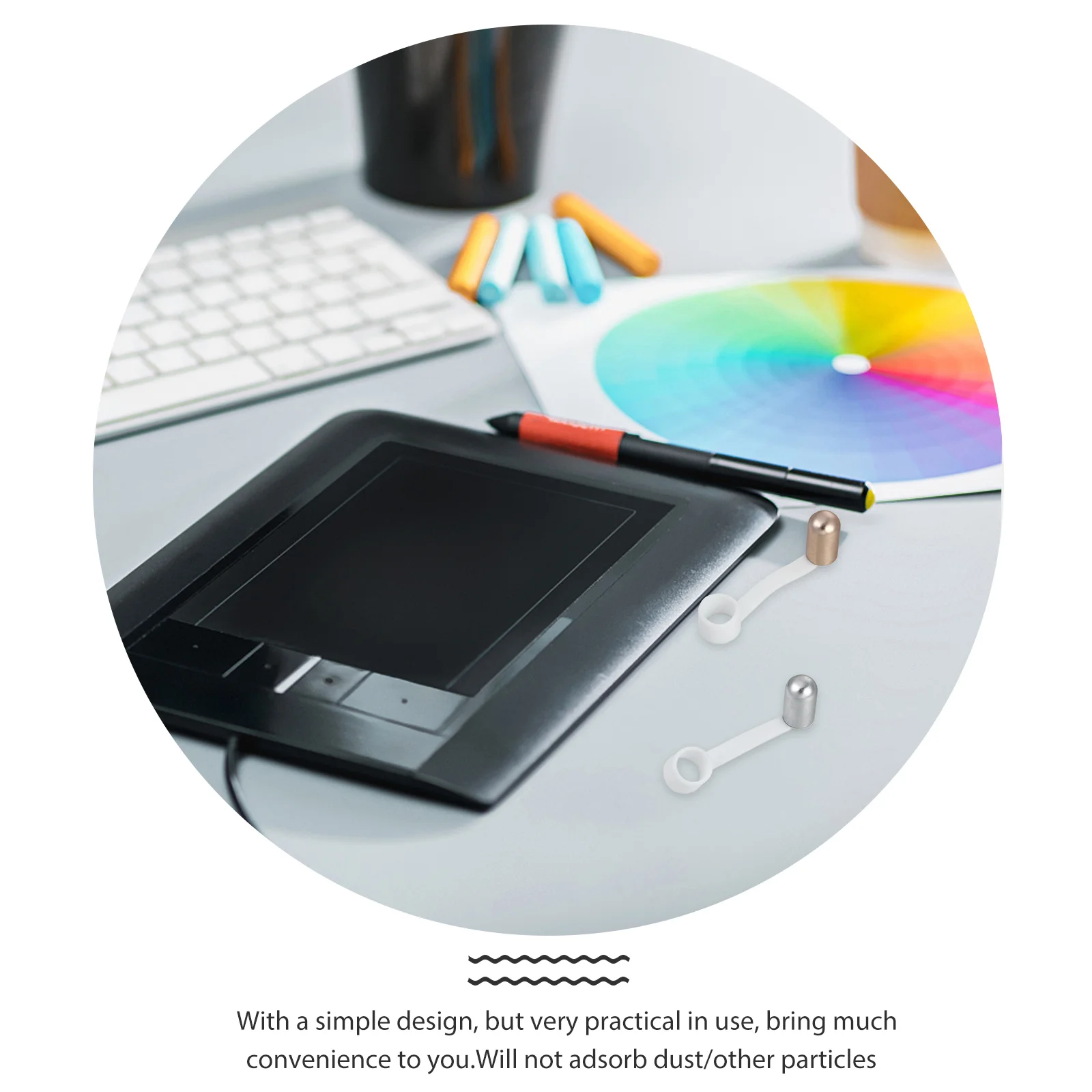 

3Pcs Stylus Pen Protective Cover Silicone Sleeve Anti-Lost Detachable Nib Tip Cap Long-Lasting Lightweight Compatible