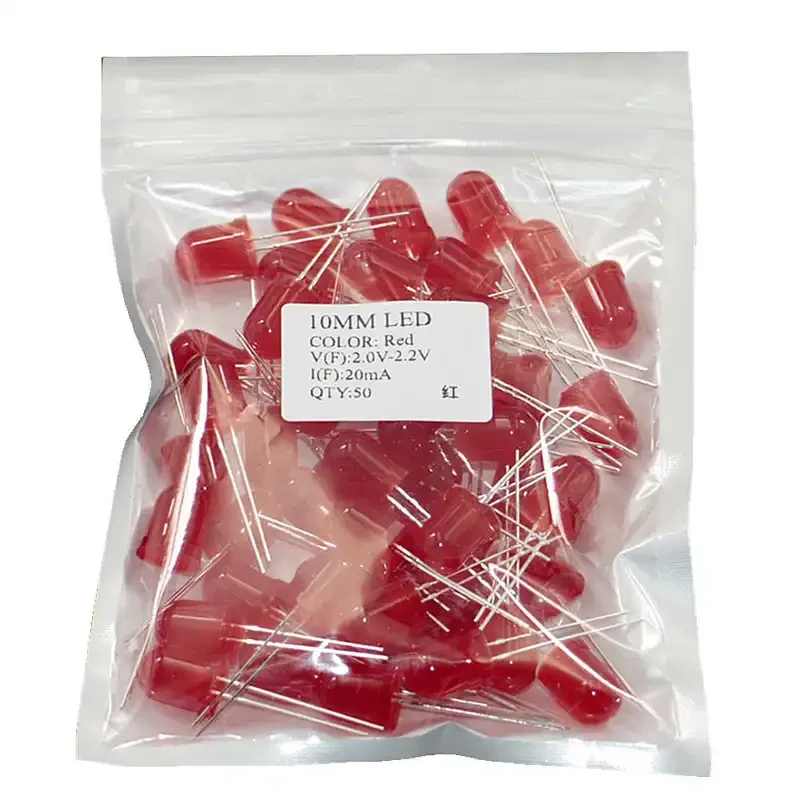 F10 10mm LED Emitting Diode red white yellow green blue 3v led Assorted kit set