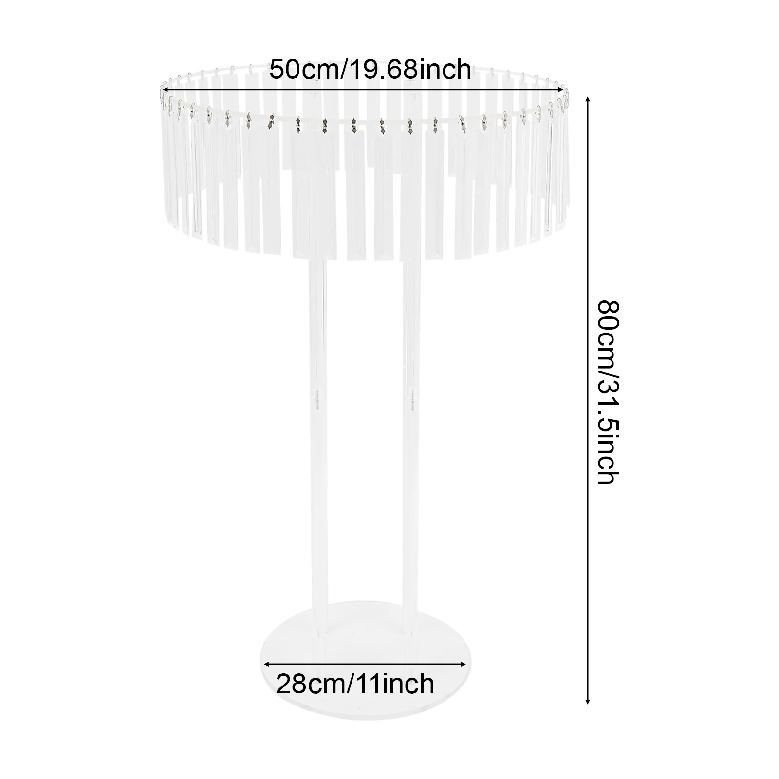 

2PCS Clear Wedding Flower Stand, Flower Holder, Single Tier Acrylic Wedding Flower Stand