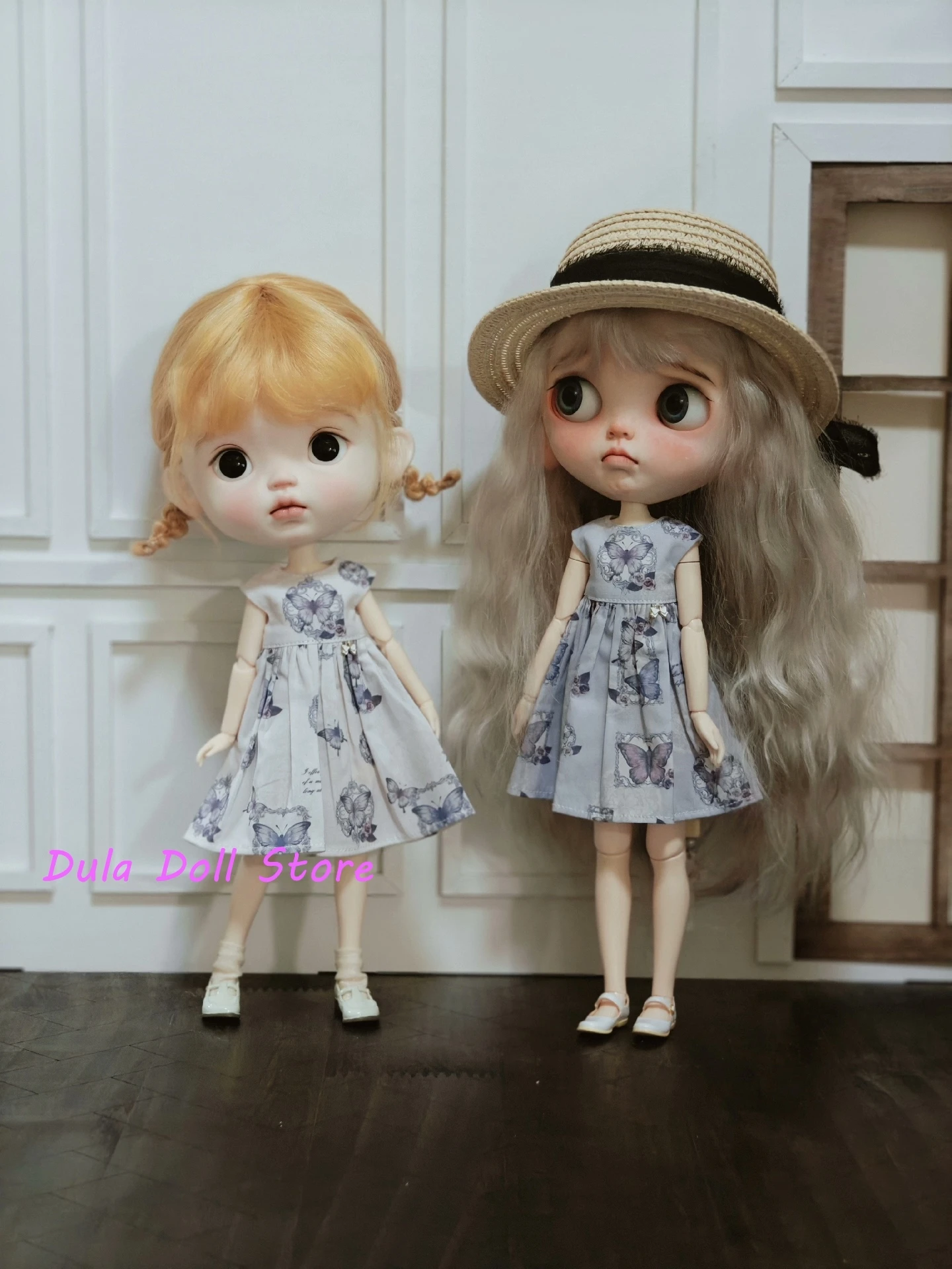 Dula Pop Kleding Jurk Vlinder Rok Blythe Qbaby Ob24 Ob22 Azone Licca Ijzige Jerryb 1/6 Bjd Pop Accessoires