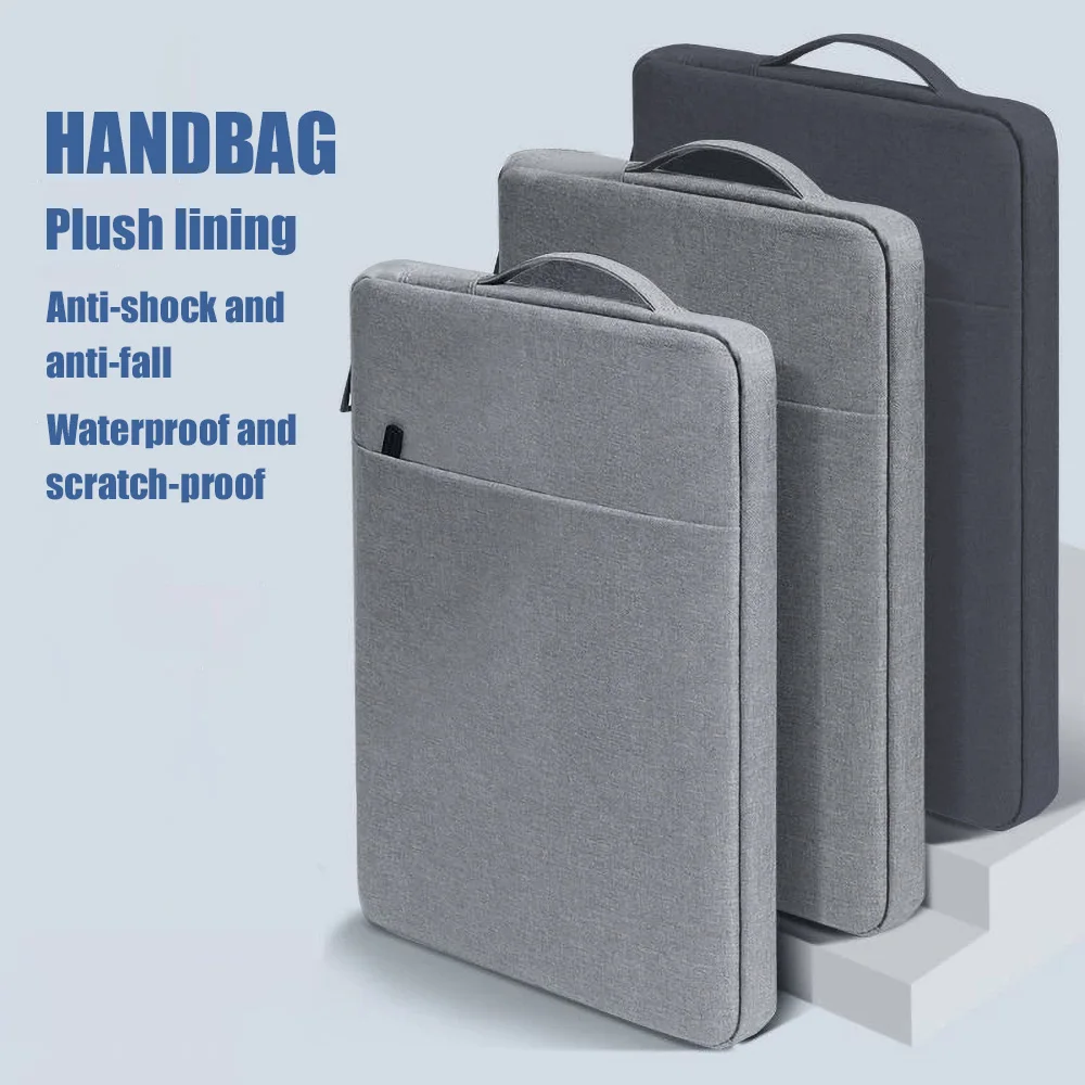 Lightweight Laptop Sleeve Bag with Handle Shockproof Soft Fleece Lined Notebook Carrying Case with Pocket for 13/14/15.6/16 Inch