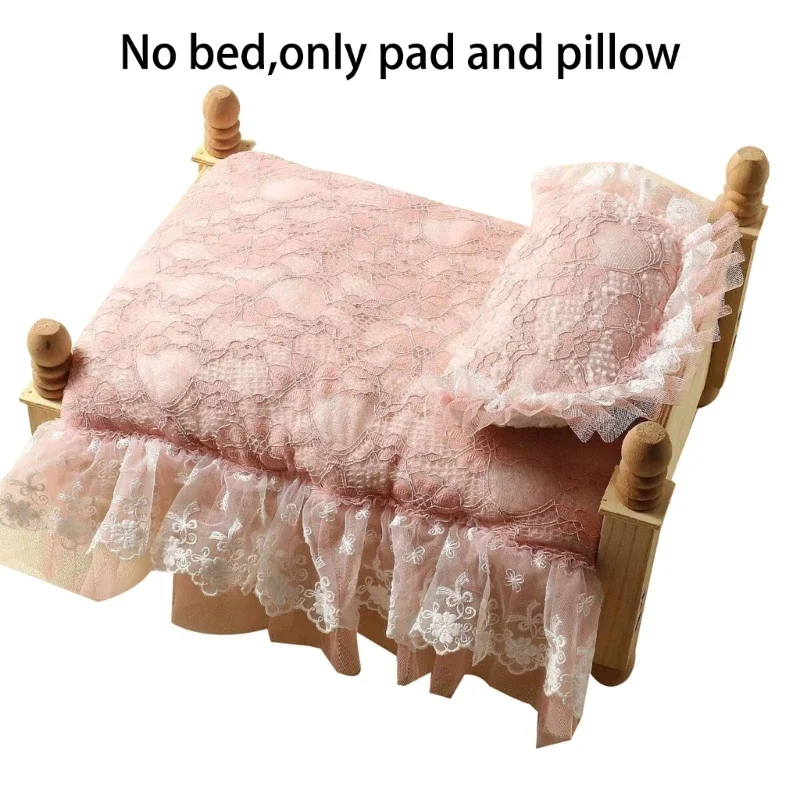 

Photography Props Posing Lace Cushion Pillow Set for Baby Newborn Photo Basket Stuffed Pillow Photo Backdrop Furniture