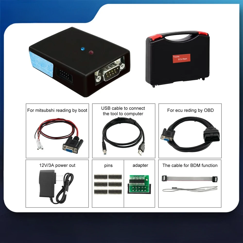 

Подходит для Toyota Lexus Denso/Fujitsu Ten ECU Flasher, поддержка 2015 г. + запись и некоторые 2015 г. + OBD модели чтения
