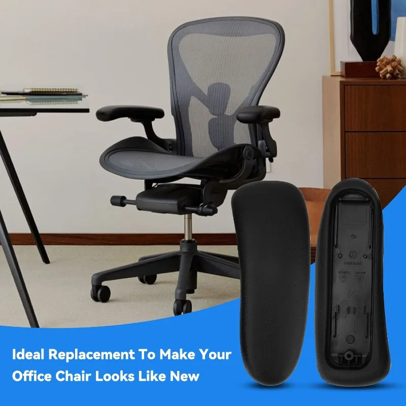 1 Par de Almofadas de Reposição para Braços de Cadeira Herman Miller Remastered Aeron - Compatível Apenas com a Versão Remastered