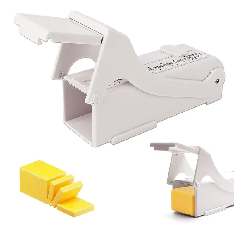 BAAJ-For Bread, Cakes, Cookies Compatible For Butter Slicer With Sealed Storage Lid, Stainless Steel Blade Butter Cutter Dispens