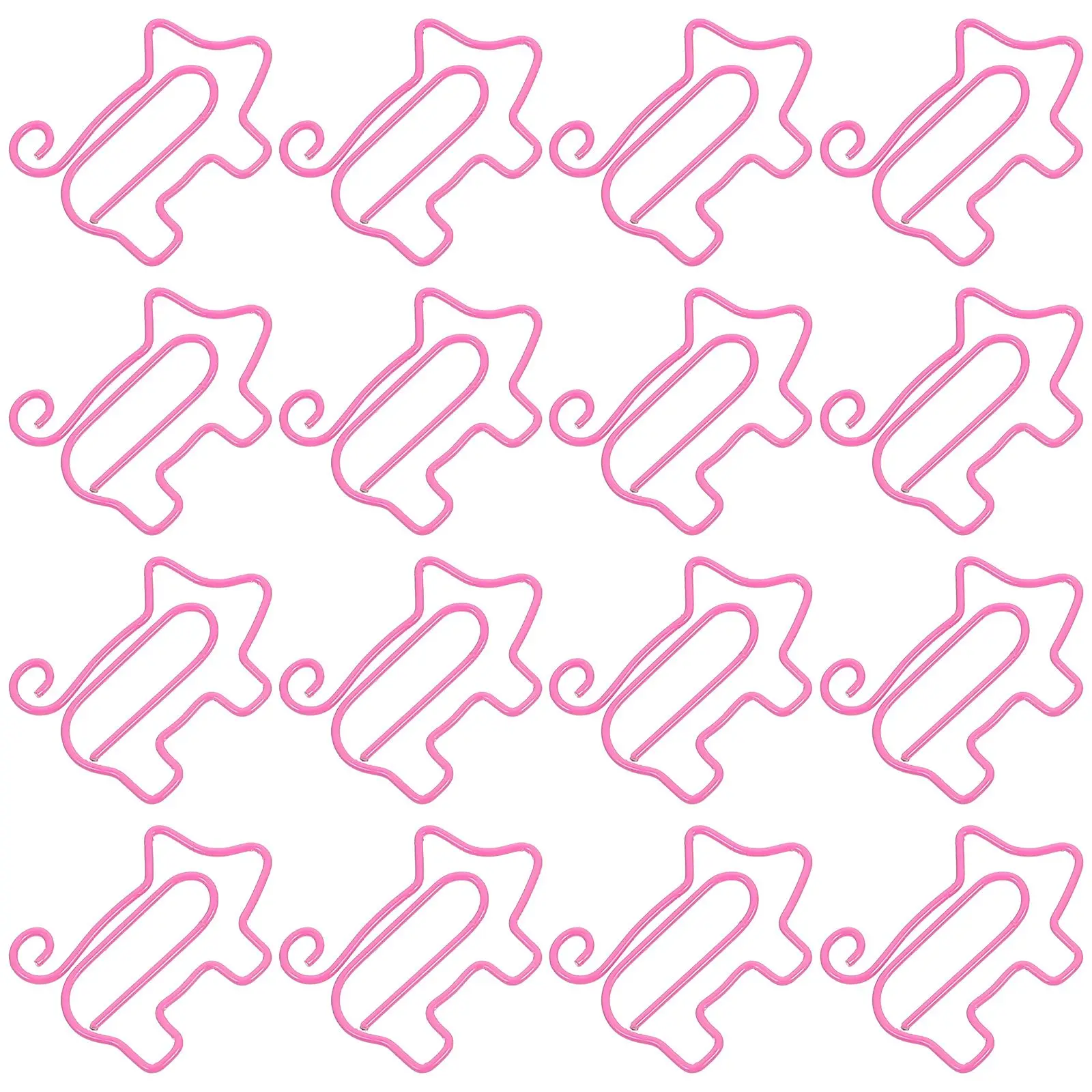 

50 Pcs Paper Clips Cartoon Pig Shaped Smooth Office Paper Clip Colorful Office School Stationery Supplies