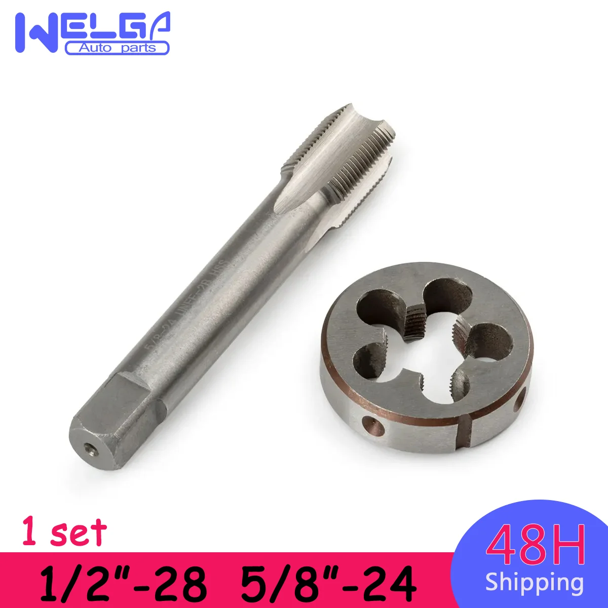 1set Machine Thread Screw Tap Metric Tap and Die Set 1/2