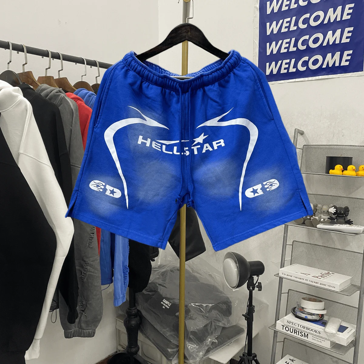 

Свободные летние брюки выше колена с геометрическим принтом High Street Sle, мужские и женские повседневные брюки Youth Dync Sle