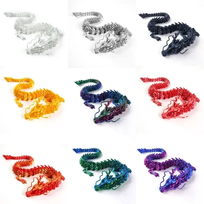 3D-gedruckte, verbundene Drachen-Ornamente, 30 cm, bewegliche Cartoon-Figuren, kreative Drachen-Pflanzen, Felslandschaft, Dekoration für Aquarien und Landschaftsgestaltung. – Detail 3