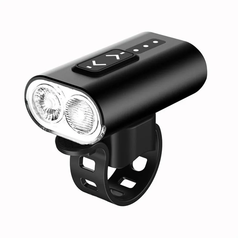 

ABLB-Bicycle Light Waterproof Handlebar Mounted Bike Headlight USB Rechargeable LED Flashlight Front Lamp For Cycling Scooter