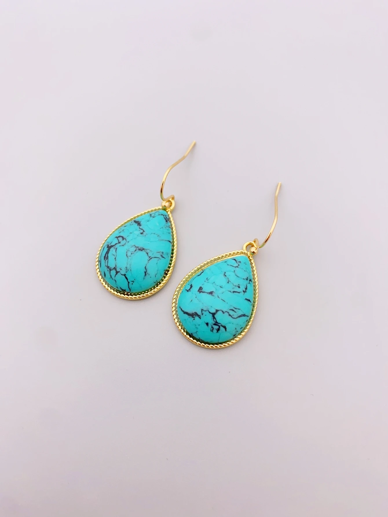 Fashionable Water Drop Alloy Earrings with Synthetic Stone for Women accessories for women