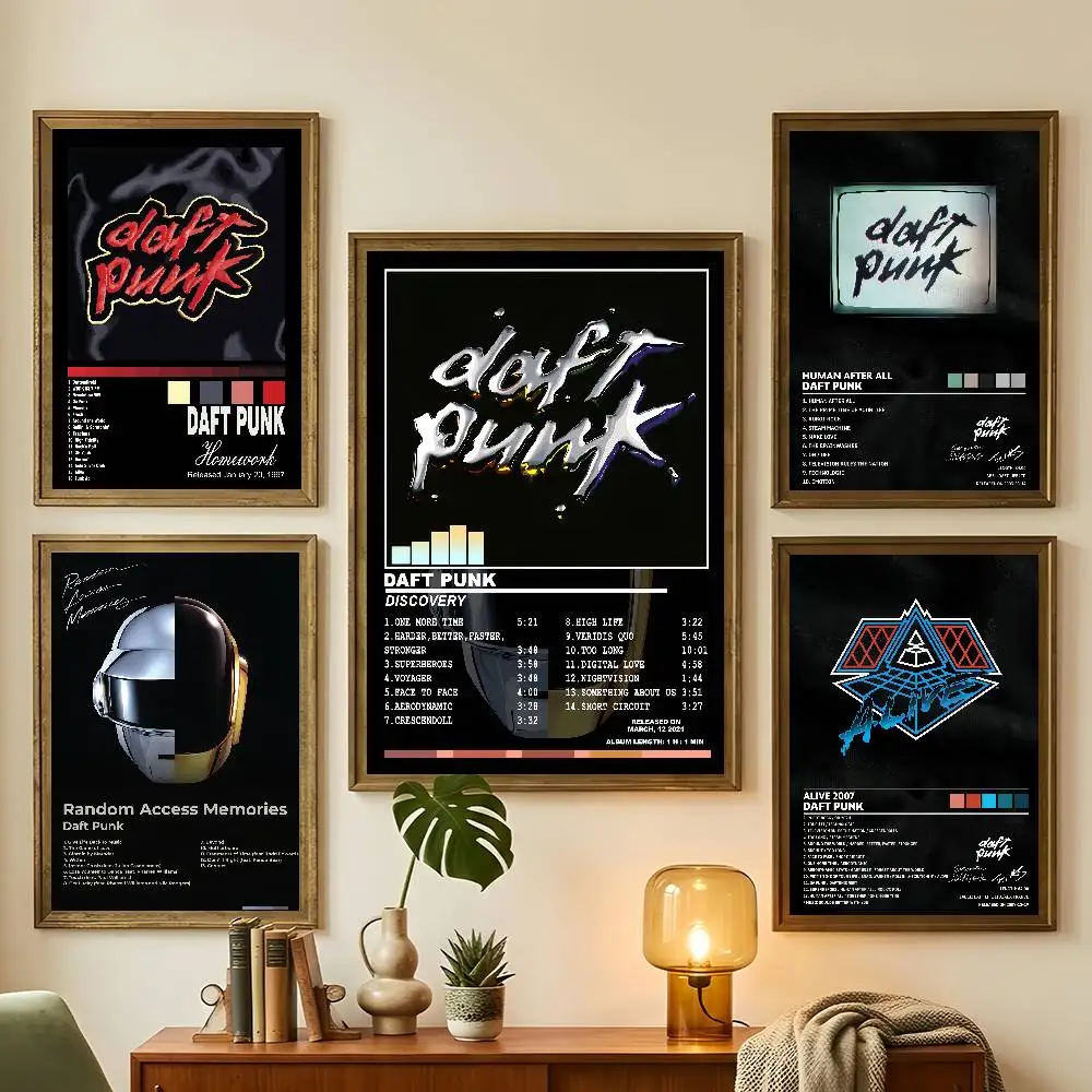 Music D-Daft Punk Discovery Poster Living Room Bedroom Bar Cafes Wall Home Decoration Gifts