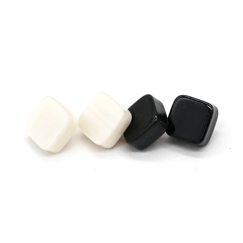 DOTOLLE 20Pcs 12mm Small Square Shape Pearl Buttons for Garment Shirt Blouse Skirts Cardigan Sewing Accessories