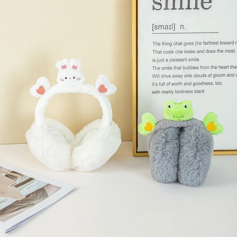 غطاء للأذنين على شكل حيوانات كرتونية عصرية قابل للطي غطاء أذن سميك مضاد للتجميد يحافظ على دفء الشتاء غطاء للأذنين للنساء والفتيات