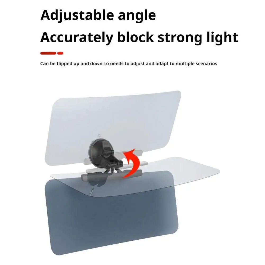 Auto Sun Visor Anti-Glare Car Visor With Suction Cup User Friendly SUVs Sun Visor Sunproof Car Visor For Auto Rickshaw Trucks
