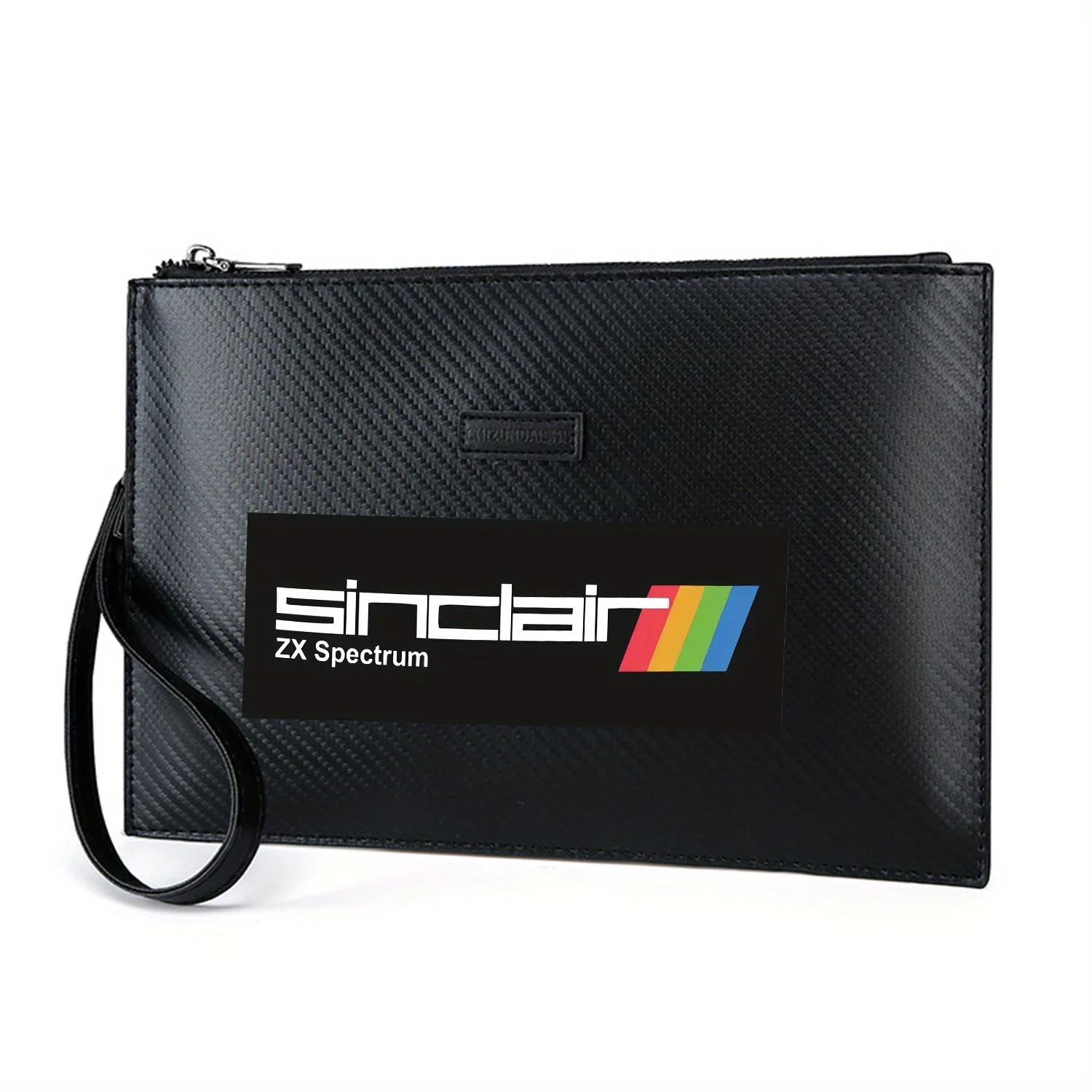 sinclair-espectro-logotipo-fundo-preto-design-elegante-impresso-pu-bolsa-masculina-elegante-e-pratico-para-transporte-diario