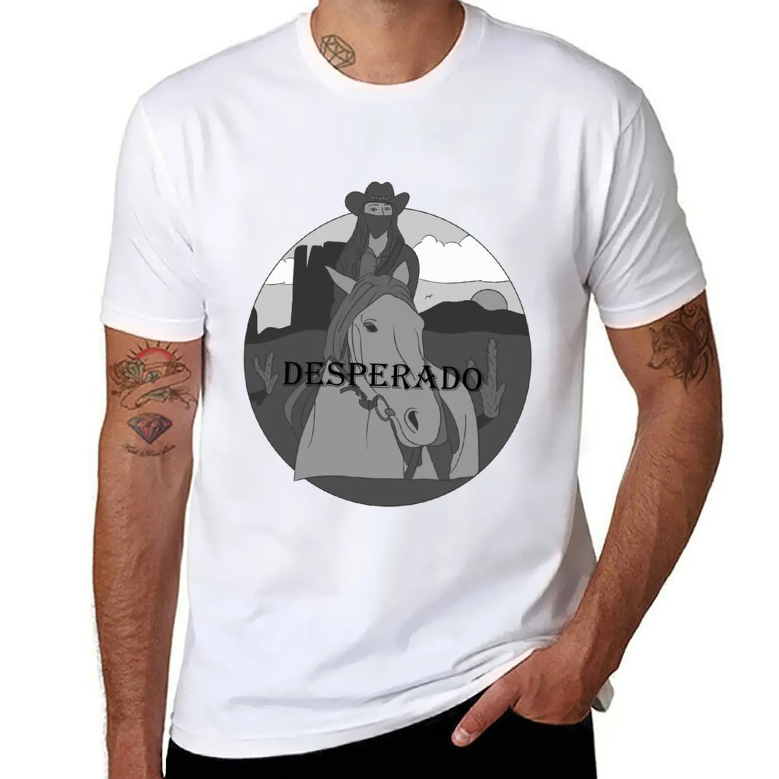 

Desperado Cowgirl T-Shirt cotton t shirt man t shirts for man pack white T-Shirt