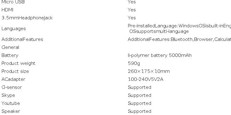 10.1 INCH T10 4GB RAM 64GB ROM AR40 WINDOWS 10 Tablet PC 1280*800 IPS Screen WIFI Quad Core Dual Camera