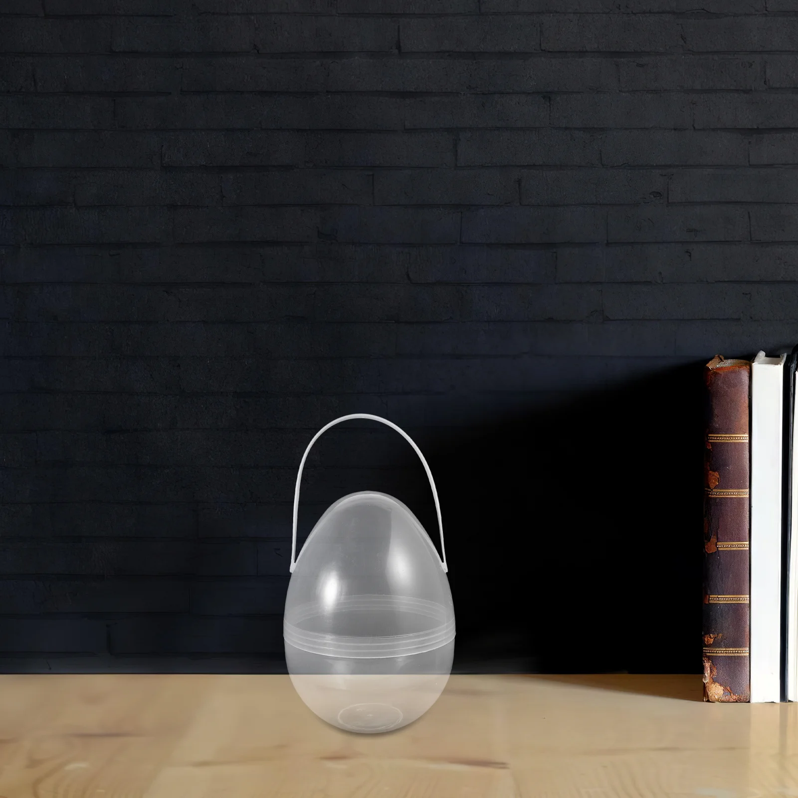 صندوق تخزين بيض عيد الفصح المحمول، منظم كرة مجوف شفاف وقابل للفتح، حاوية عرض عيد الفصح الكريستالية المزخرفة #4