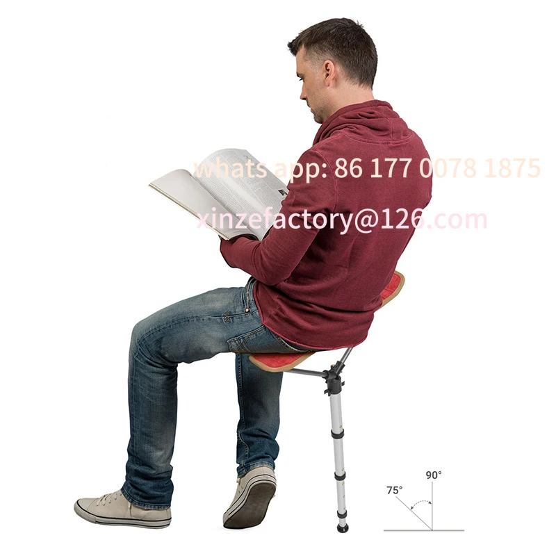Customizable Outdoor Furniture Fishing Chair Adjustable Telescopic Stool Portable Folding Beach Chair Multifunctional Camping