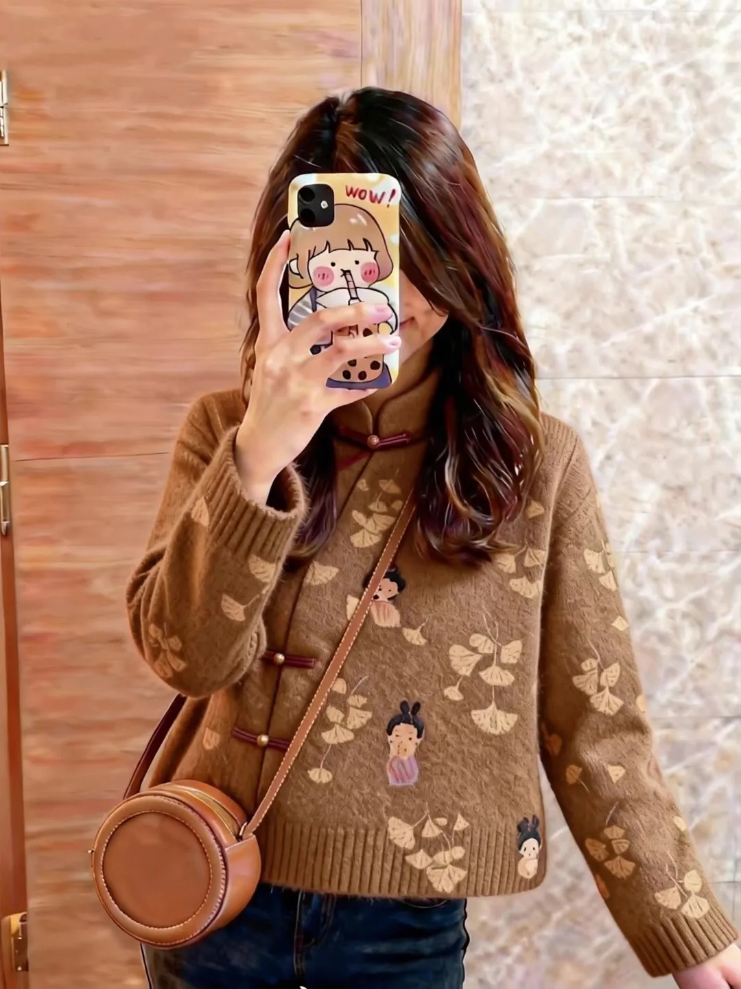 

Новая женская кофта в китайском стиле с ретро-принтом, длинным рукавом, модная, осенне-зимняя, высококачественная, оригинальная, в корейском стиле, свободного кроя.