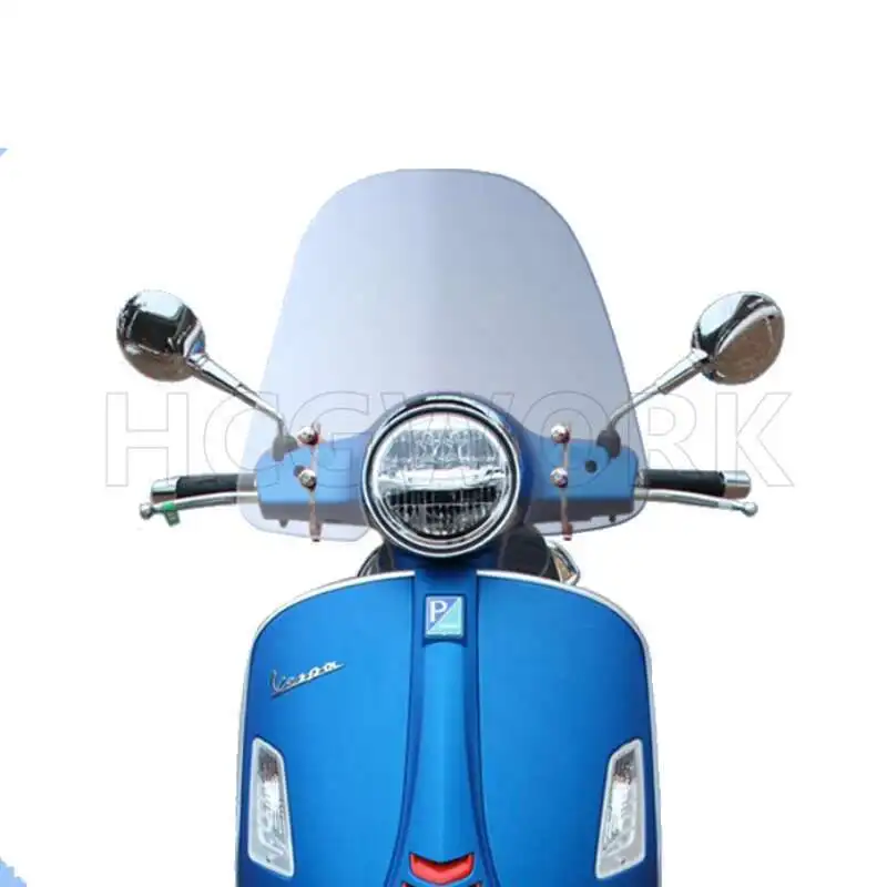 

Motorcycle Accessories Windshield Hd Transparent Heighten for Piaggio Vespa Gts300 Primavera 150 Lx150