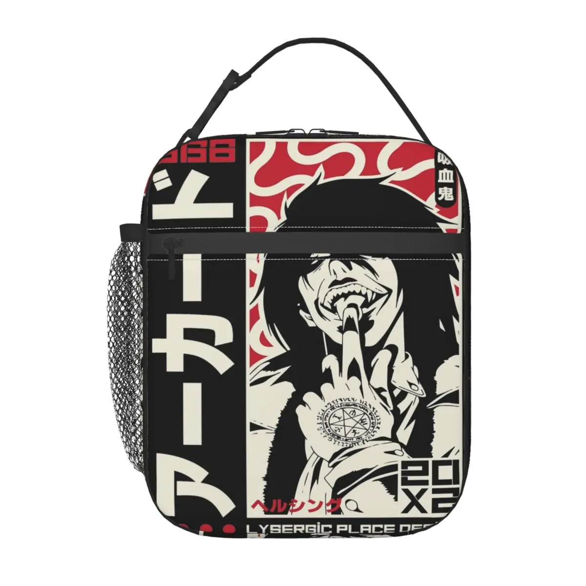 alucard-hellsing-anime-isolado-almoco-saco-a-prova-de-vazamento-recipiente-de-refeicao-saco-termico-tote-lancheira-praia-ao-ar-livre-sacos-de-armazenamento-de-alimentos